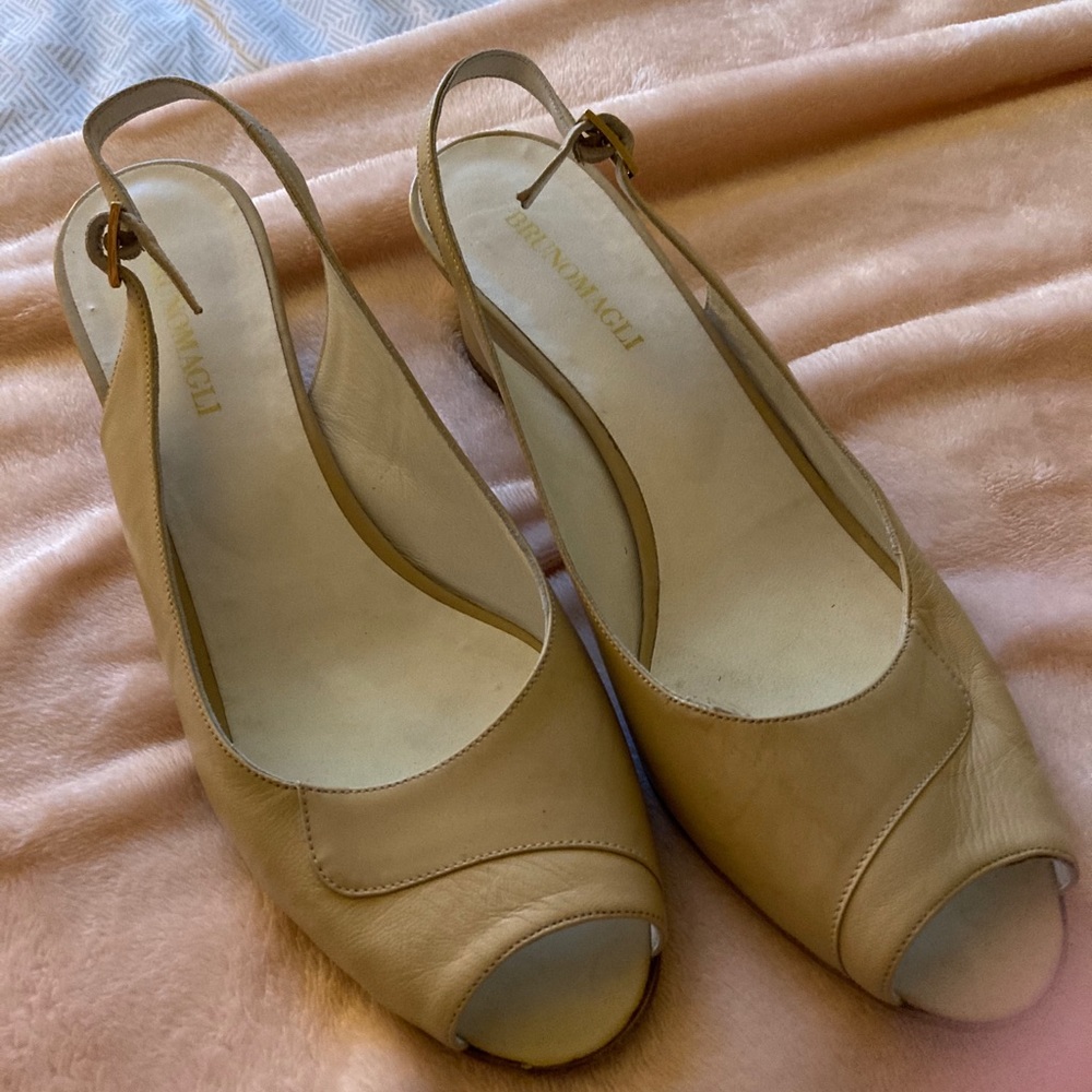 Bruno Magli nude heels